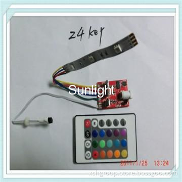 led lighting control system RGB LED strip controler  24keys